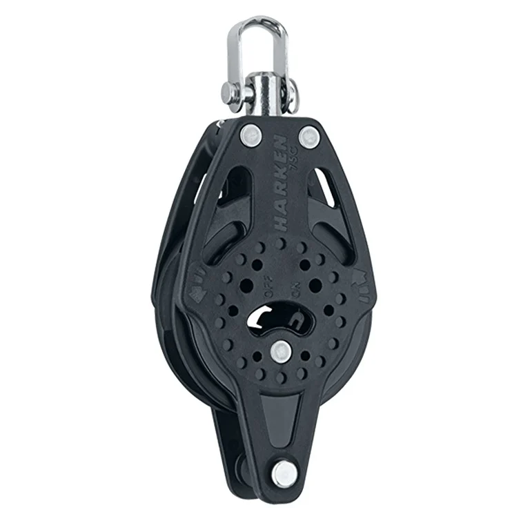 HARKEN 75mm Carbo Ratchet Block - Swivel, Becket, 2671