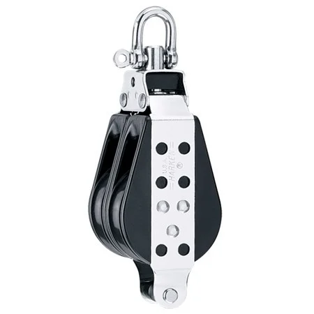 HARKEN 76mm Double Midrange Block - Swivel, Becket, 1545