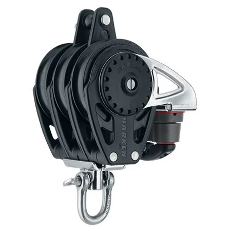 HARKEN 75mm Triple Carbo Block - Swivel, Becket, Cam Cleat, 2669