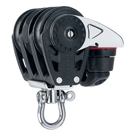 HARKEN 40mm Triple Carbo Ratchet Block - Swivel, Cam Cleat, 2612