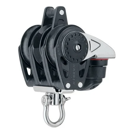 HARKEN 40mm Triple Carbo Ratchet Block - Swivel, Becket, Cam Cleat, 2613