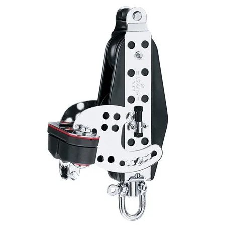 HARKEN 76mm Fiddle Midrange Hexaratchet Block - Cam Cleat, Becket, 1566