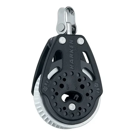 HARKEN 57mm Silver Ratchet Power3 Block - Shackle, 2169