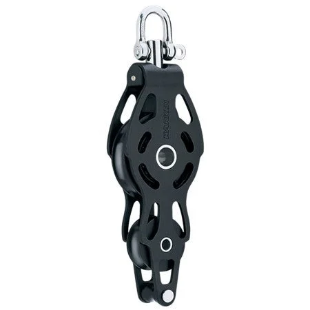 HARKEN 75mm Aluminum Fiddle ESP Block - Swivel, Becket, 6086