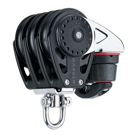 HARKEN 57mm Triple Carbo Block - Swivel, Cam Cleat, 2617