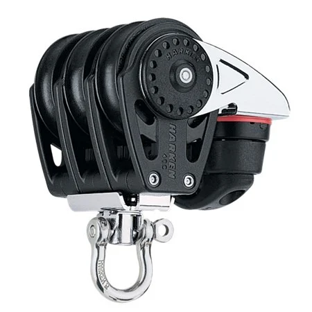 HARKEN 40mm Triple Block — Swivel, Cam Cleat, 2647