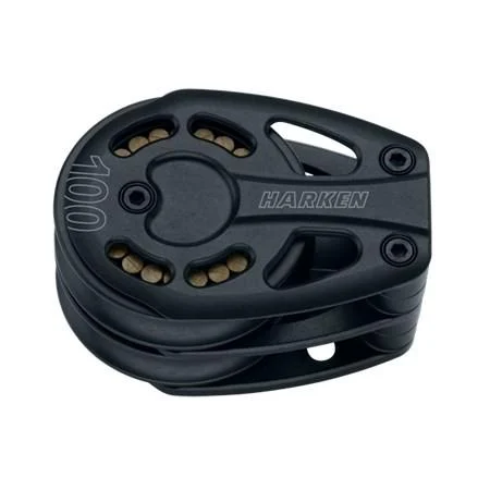 HARKEN 100 mm Aluminum Black Magic Double Footblock, 3250