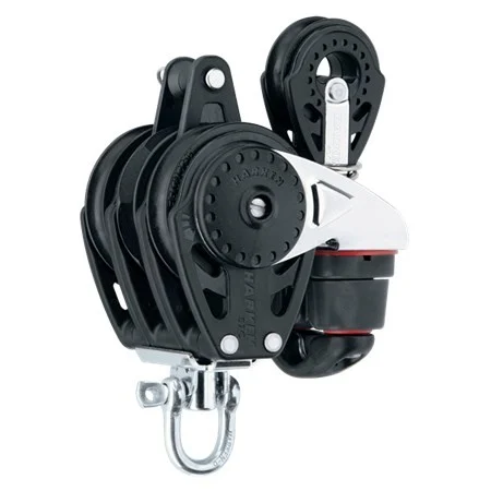 HARKEN 57mm Triple Carbo Ratchamatic Block - Becket, Cam Cleat, 40mm Single, 2632