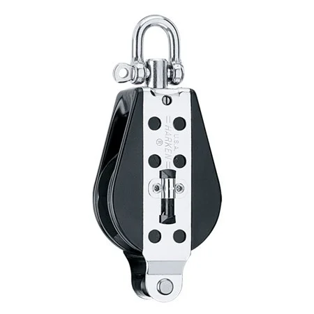 HARKEN 76mm Midrange Hexaratchet Block - Starboard, Becket, 1550