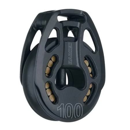 HARKEN 100 mm Aluminum Black Magic Loop Block, 3245