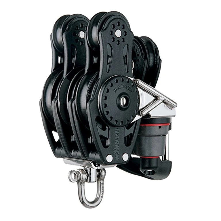 HARKEN 57mm Triple Fiddle Carbo Block - Swivel, Reinforced Cam Arms, HSB378