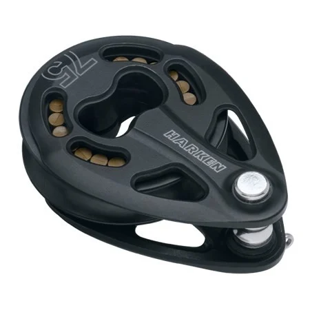 HARKEN 75 mm Aluminum Black Magic High-Load Padeye Block, 3240