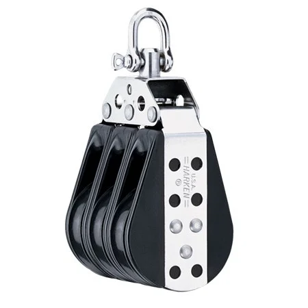HARKEN 76mm Triple Midrange Block - Swivel, 1546