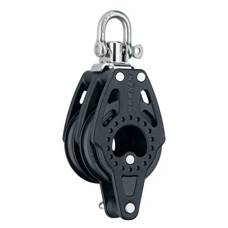 HARKEN 57mm Double Carbo Block - Swivel, Becket, 2603