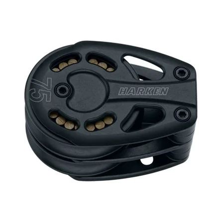 HARKEN 75 mm Aluminum Black Magic Double Footblock, 3235