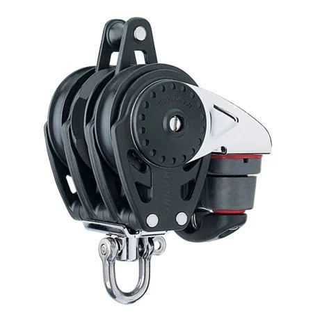 HARKEN 75mm Carbo Ratchamatic Triple Block with Becket and Cam, 2686