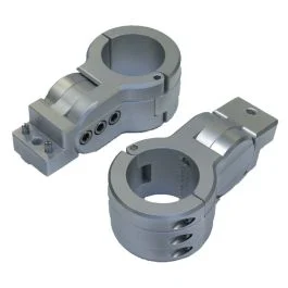 Ptm Watersports Board Rack Mounts - 2.5" Pipe Clamp - Titanium Grey