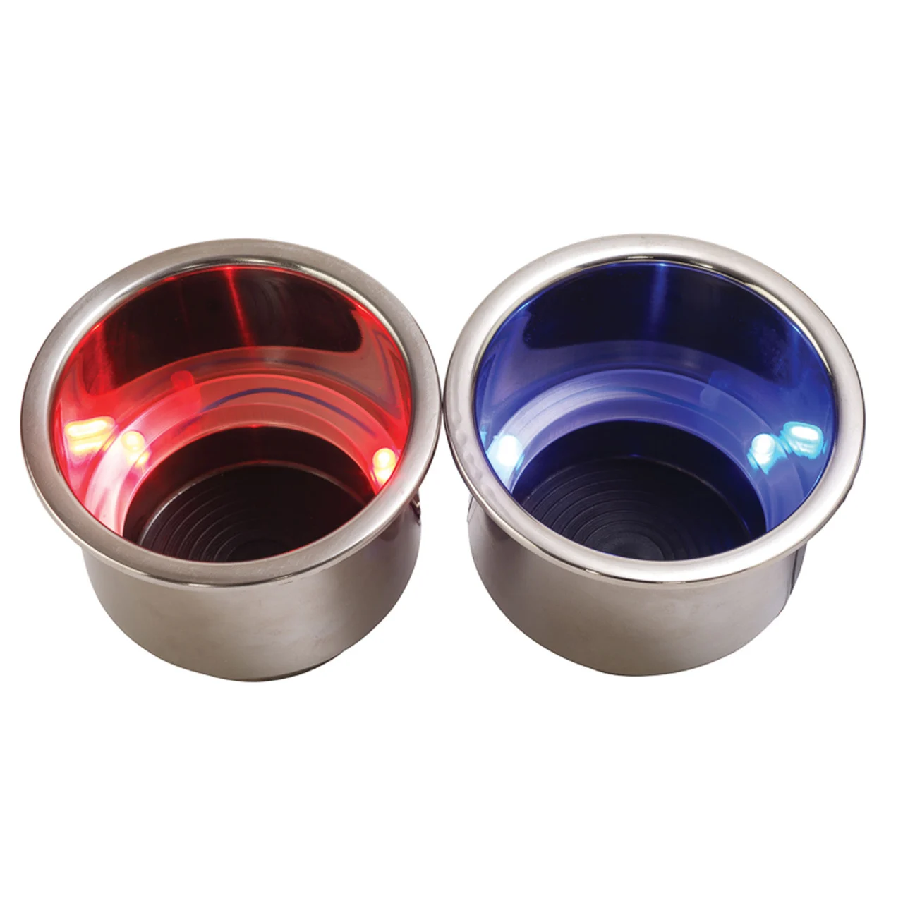 Sea-Dog 588074-1 LED Flush Mount Combo Drink Holder with Drain - Blue - 588074-1