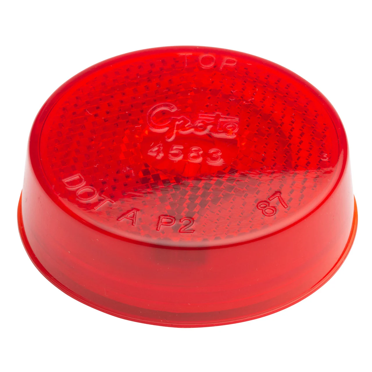 Grote 45832 Round 12v Clearance Marker Light With Built-in Reflector - 2.5", Red - 45832