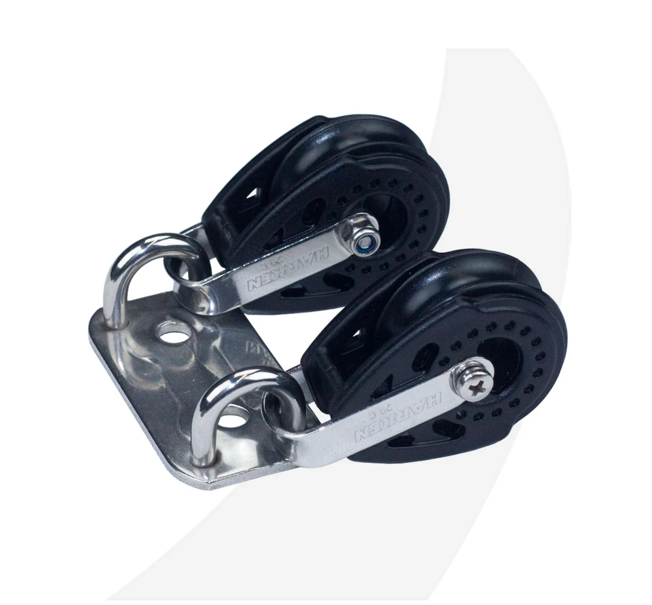 Block plate, with 29mm Harken Carbo Blocks