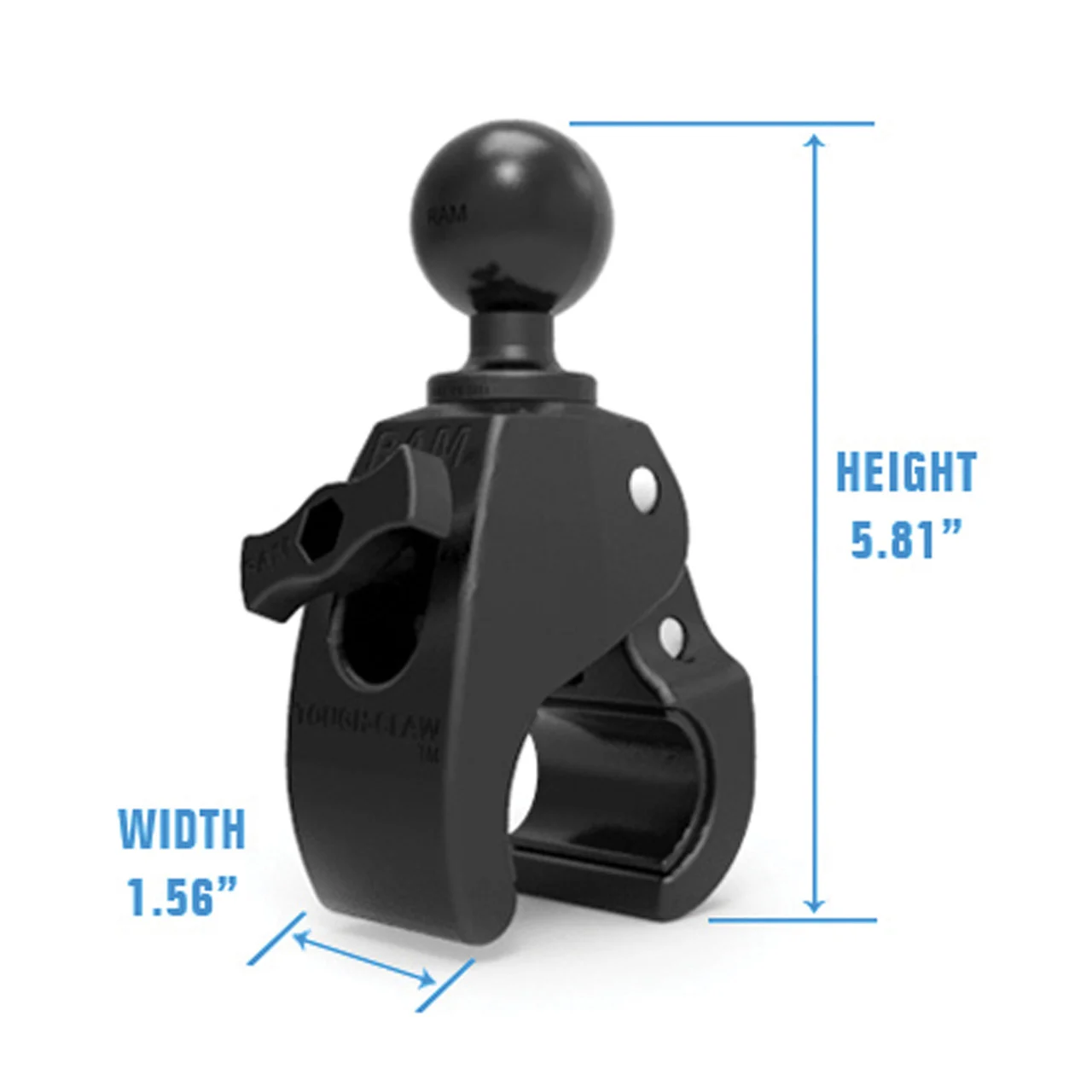 RAM RAP-404U Medium Tough-Claw with 1.5" Ball - RAP-404U