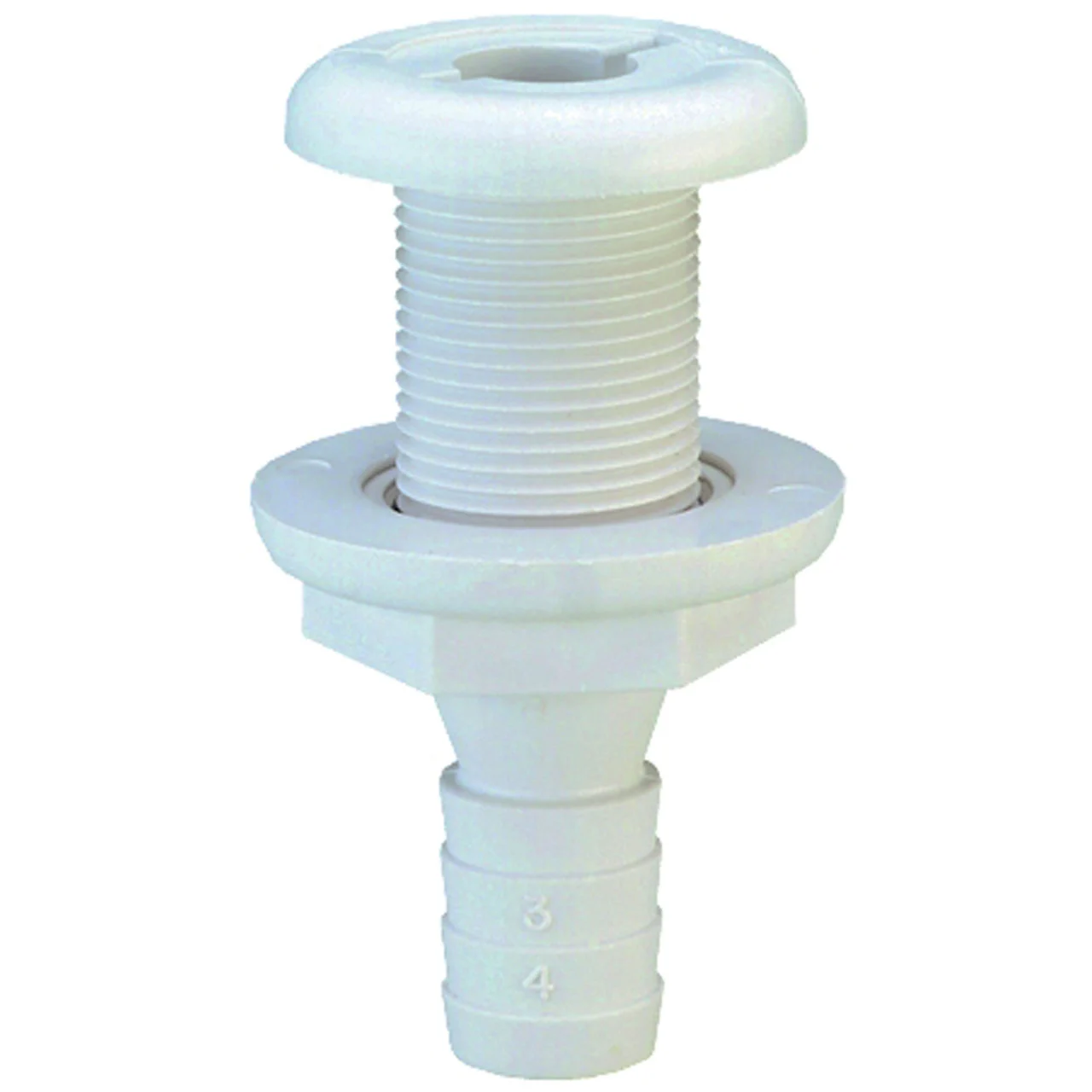 Attwood 3873-3 3/4 in. Thru-Hull Connector - 3873-3