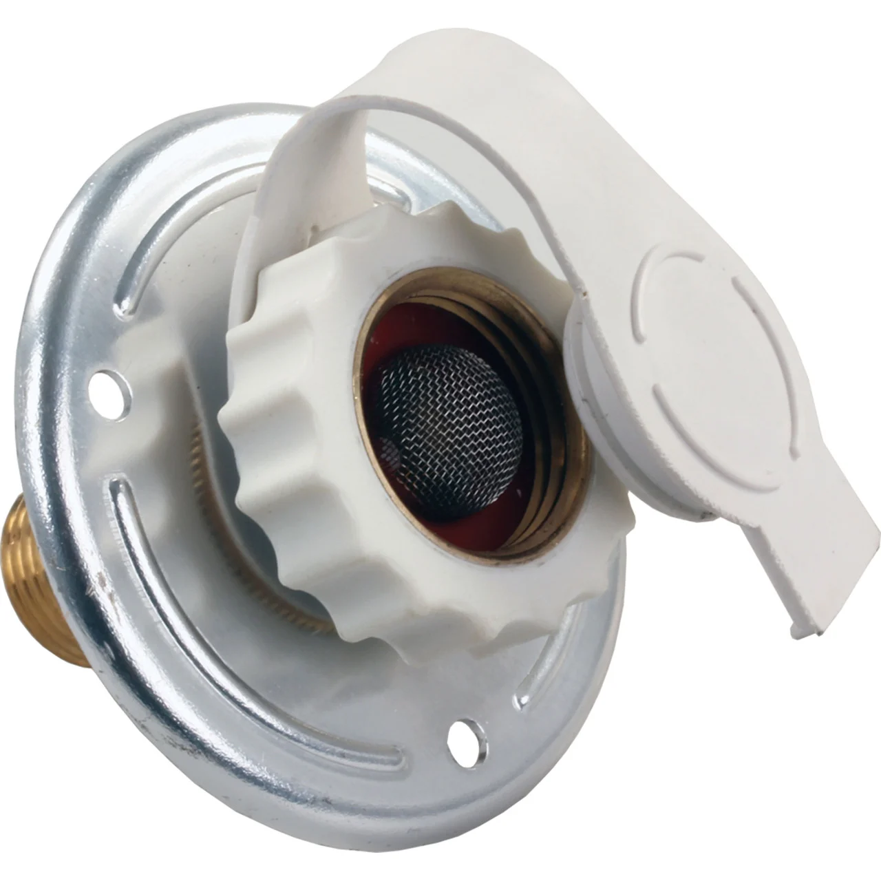 JR Products 62185 Aluminum City Water Flange - 1/2" MPT x 3/4" - 62185