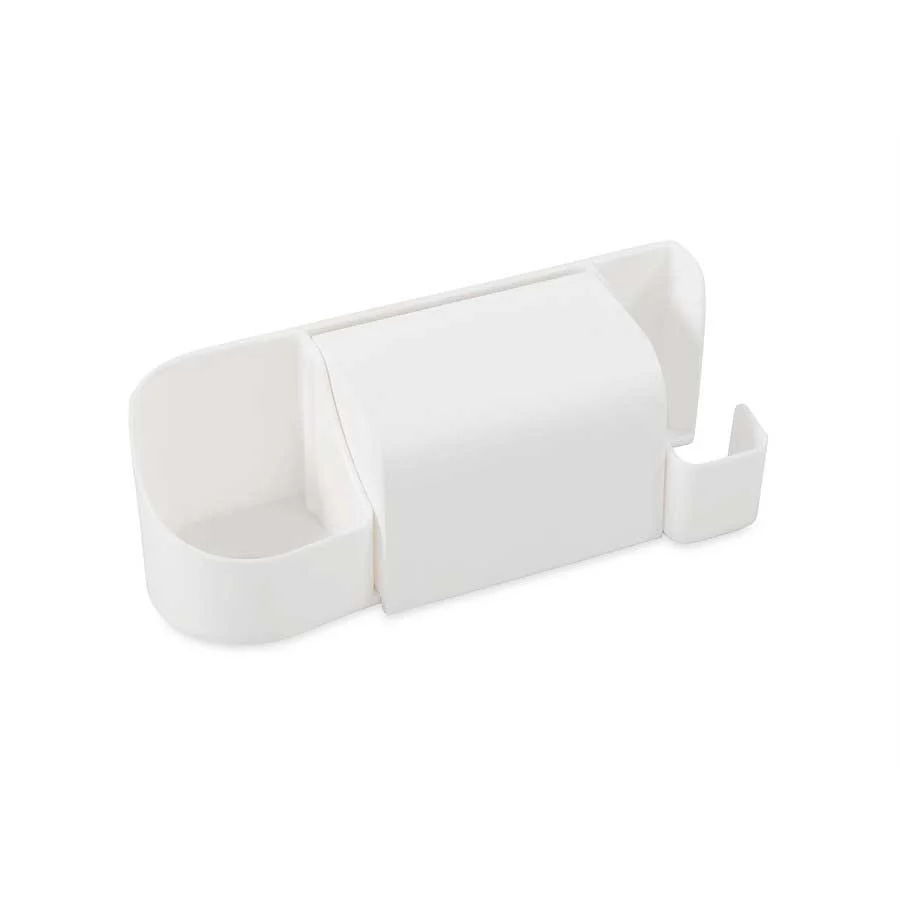 Camco 57208 Pop-A-Toothbrush with Paste and Floss Holder - White - 57208