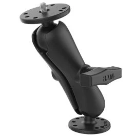Ram Mount Ram Double Ball Mount W/1/4"-20 Male Thread - Medium Arm