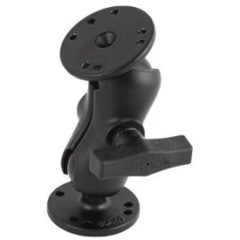 Ram Mount 1.5" Ball Mount W/Short Double Socket Arm & 2/2.5" Round Bases