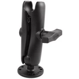Ram Mount 1.5" Ball Double Socket Arm W/2.5" Round Base