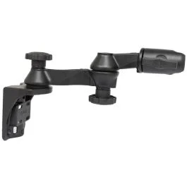 Ram Mount Vertical Mounting Base W/Double 6" Swing Arm & Swivel Single Socket F/1.5" Balls