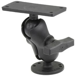 Ram Mount 1.5" Ball Mount W/2.5" Round Base, Short Arm & 2" X 4" Plate F/Humminbird Helix 7 Only
