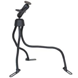 Ram Mount Pod Iii Universal No-Drill Mount W/Double Socket Arm & 2 2.5" Round Bases - Amps Pattern