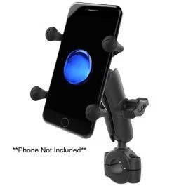 Ram Mount Ram Torque 3/4" - 1" Diameter Handlebar/Rail Base W/1" Ball, Medium Arm & X-Grip F/Phones