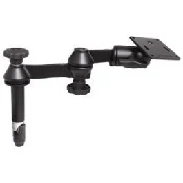 Ram Mount Double Swing Arm W/4" Male & No Female Tele-Pole - Vesa Plate
