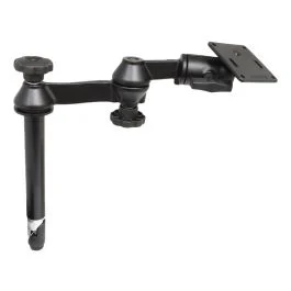 Ram Mount 8" Upper Pole W/Double Swing Arms & 75 X 75mm Vesa Plate