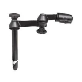 Ram Mount Double Swing Arm W/8" Male Tele-Pole - No Ball Base