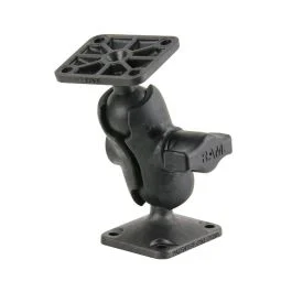 Ram Mount Composite Drill-Down Double Ball Mount W/Rectangle Amps Plates