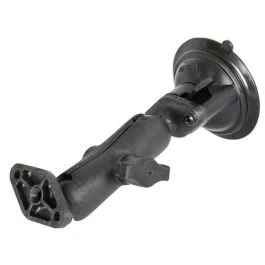 Ram Mount Composite Twist Lock Suction Cup W/Double Socket Arm & Double Base Adapter