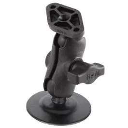 Ram Mount 1" Diameter Ball Mount W/Short Double Socket Arm, 2.5" Flex Adhesive Base & Diamond Base Adapter