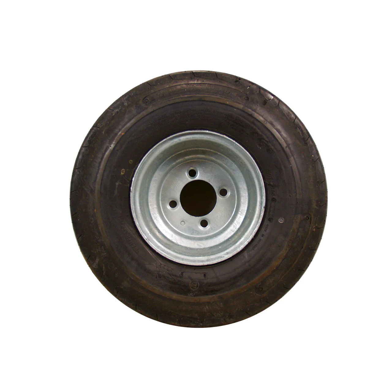 Badger Tire & Wheel AD08C1855S-KJG Economy Bias Tire and Wheel 18.5 x 8.5-8 C/5-Hole - Painted Silver Standard Rim - AD08C1855S-KJG