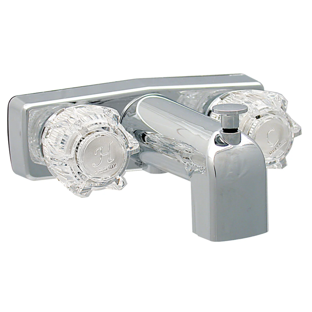Phoenix Faucets PF213336 Two-Handle 4" Tub/Shower Diverter Faucet with Shower Head Kit - Brass, Chrome - PF213336