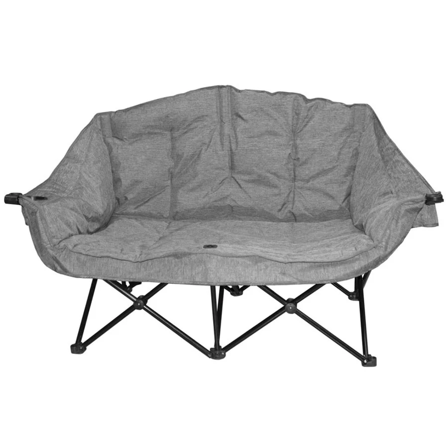 KUMA KM-BBDC-HG Bear Buddy Double Chair - Heather Gray - KM-BBDC-HG