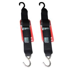 Rod Saver Paddle Buckle Trailer Tie-Down W/Vinyl Pad - 2" X 2' - Pair