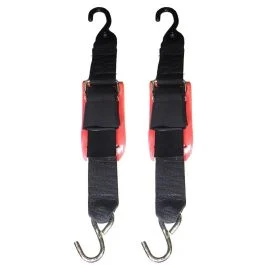 Rod Saver Quick Release Trailer Tie-Down W/Vinyl Pad - 2" X 2' - Pair