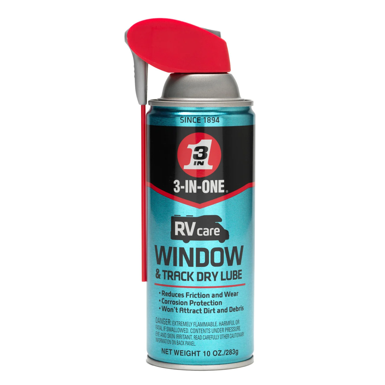 WD40 Company 120091 3 In 1 Rv Window & Track Dry Lube Spray 10 Oz - 120091