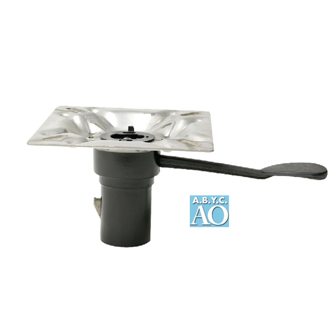 Attwood 238152-7 238 Series Plated Steel Seat Mount - 3° Tilt, Right Handle - 238152-7
