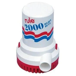 Rule 2000 Gph Non-Automatic Bilge Pump W/6' Leads