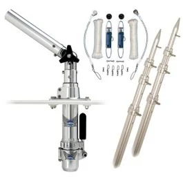 Rupp Classic Top Gun Outrigger Kit W/18' Poles & Complete Single Line Rigging Kit W/Klickers Release Clips